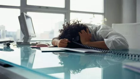Stress1 office employee