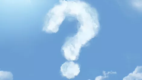 Cloud questionmark