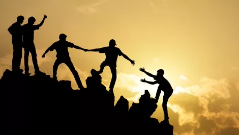 Business success rocks