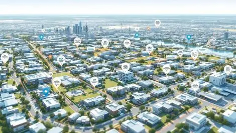 Detailed digital infrastructure map western sydney suburban broadband fibre optic wireless cctv wi fi