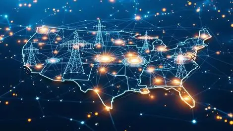 Simplified us electrical grid network power stations transmission ai driven optimization