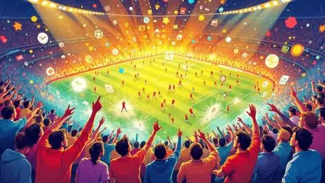 Enthusiastic football fans premier league digital creativity stadium