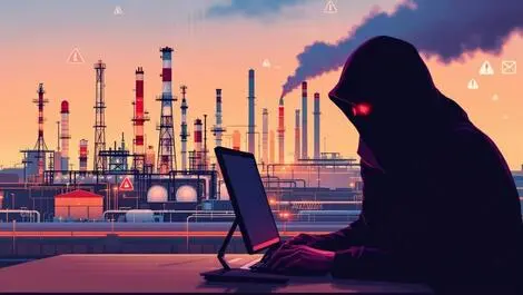 Oil refinery industrial pipelines cyber threat digital intrusion alert
