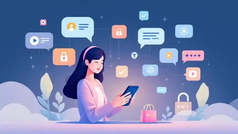 Asian shopper smartphone super apps ai journey data security