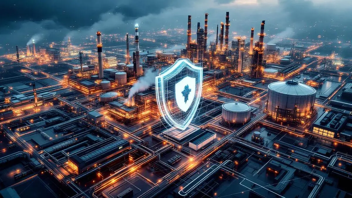Secure industrial infrastructure network under protective shield