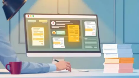 Finance manager reviewing expense receipts automated fraud controls