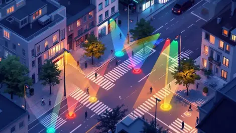 Smart city intersection ai cameras analytics synthetic training