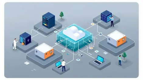 Secure enterprise network segmented server racks cloud container monitoring ops
